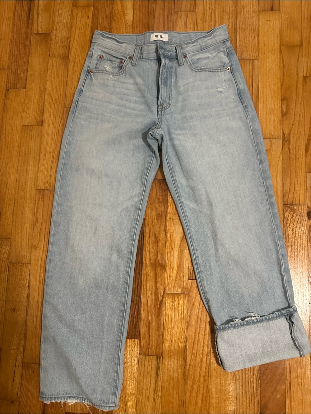 Light Blue women’s High-Rise Straight Jeans